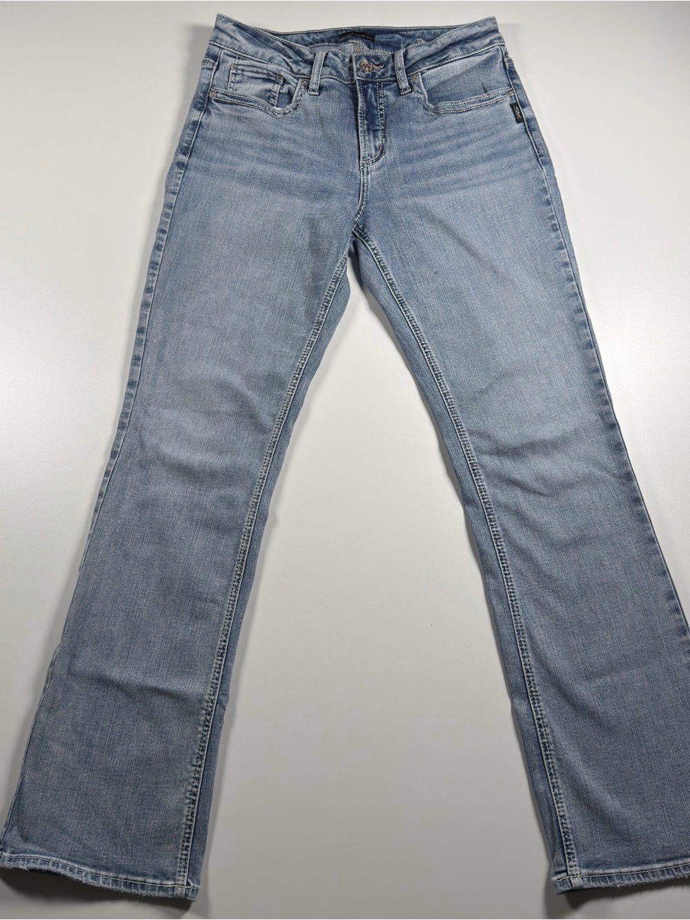 Silver Jeans MENS Light Blue Suki Slim Boot Cut Jeans Size 30/31